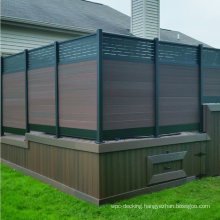 Aluminium Post Co-Extrusion WPC Outdoor Garden Fence Wood Fence